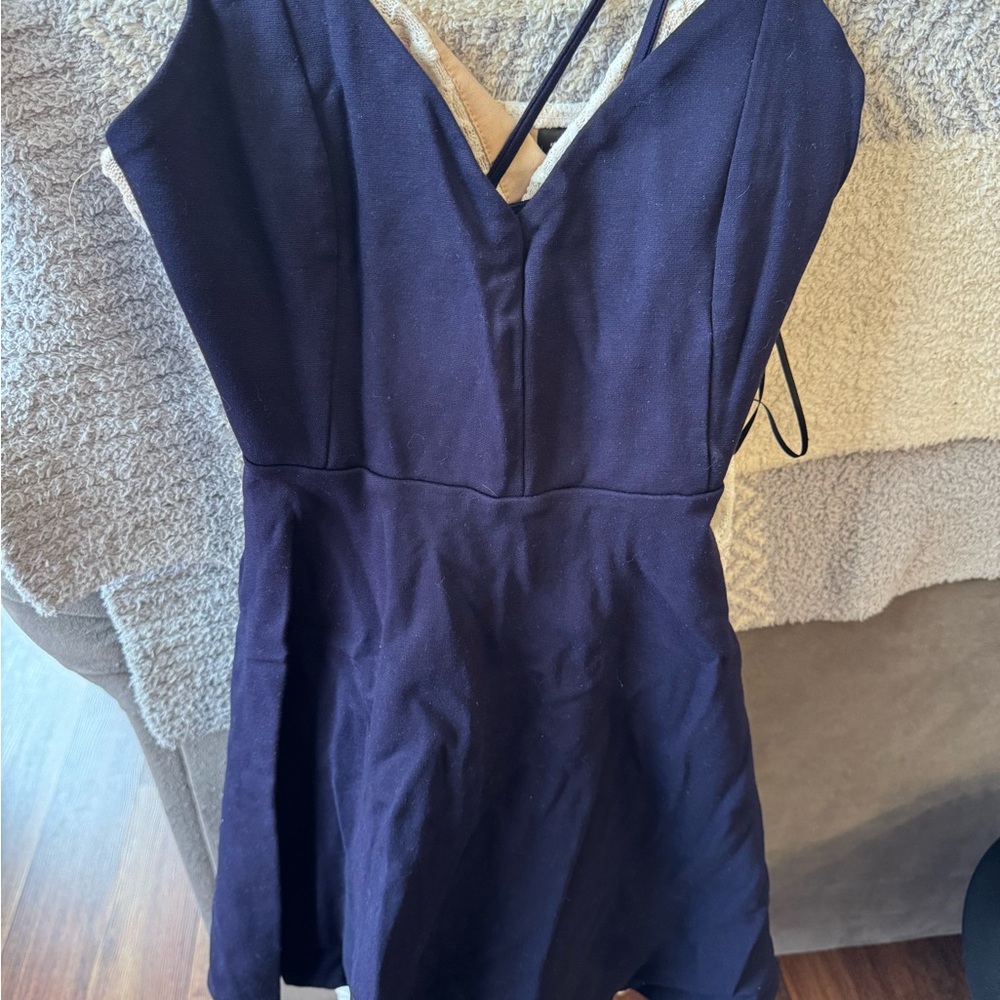 Elegant Navy Blue Dress